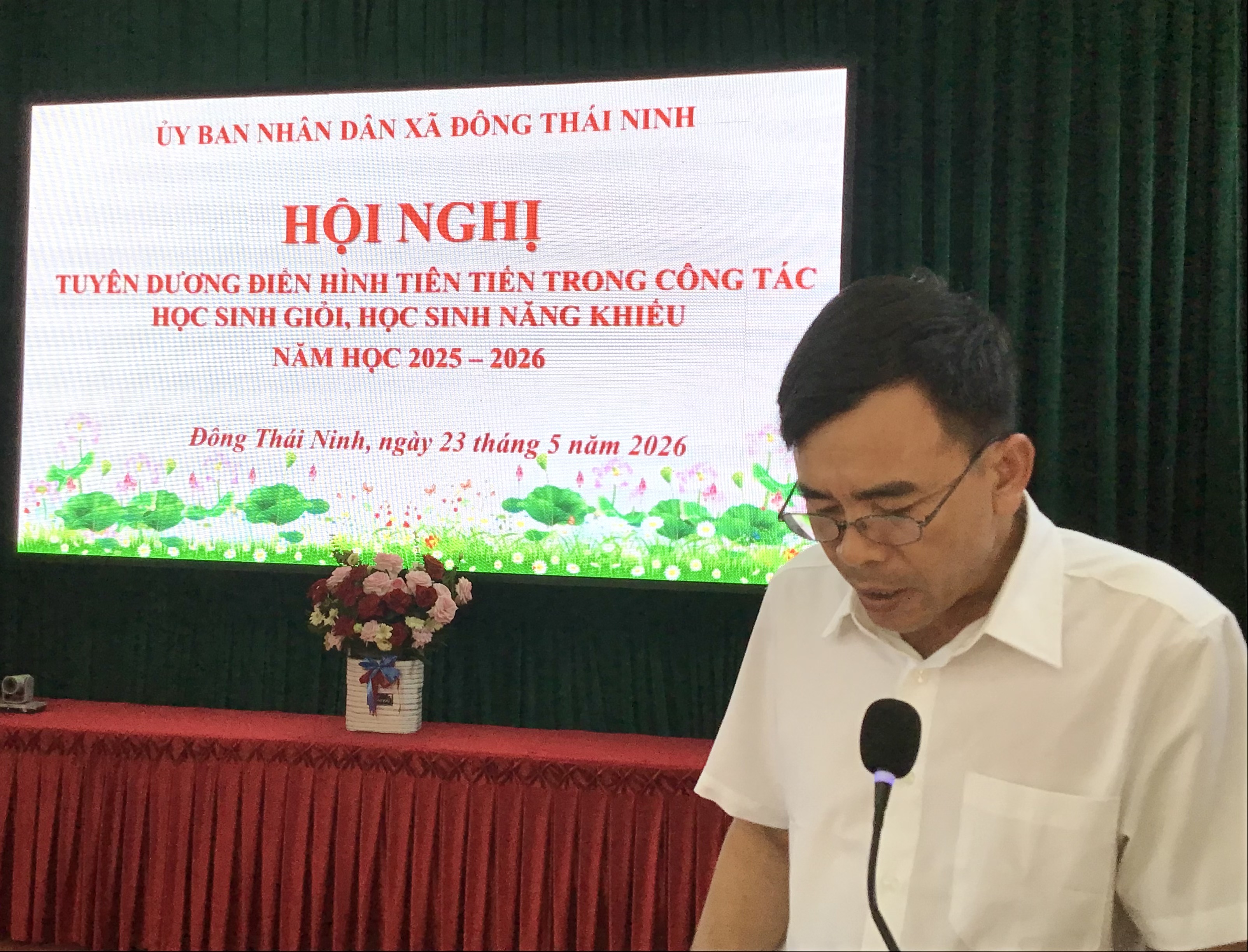 Xã Đông Thái Ninh tuyên dương điển hình tiên tiến trong công tác bồi dưỡng học sinh giỏi, học sinh năng khiếu năm học 2025-2026