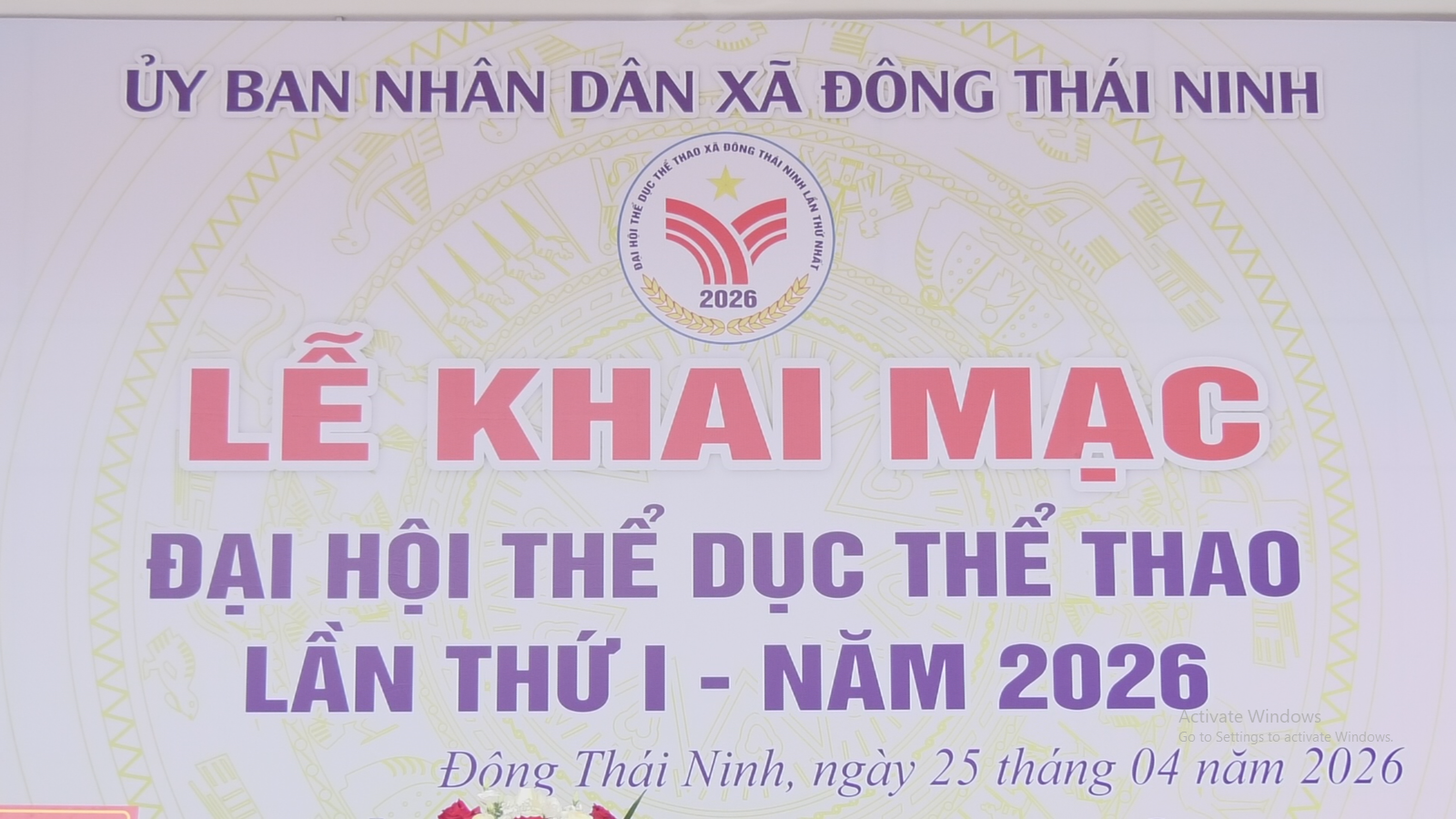 Xã Đông Thái Ninh, tỉnh Hưng Yên tổ chức lễ khai mạc Đại hội Thể dục thể thao lần thứ Nhất, năm 2026